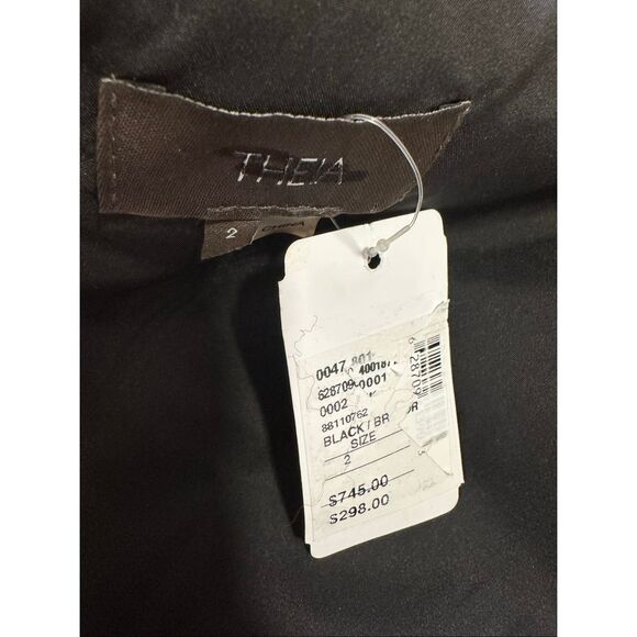 Theia Sonya Metallic Floral A-Line Dress US 2 $745 - Picture 16 of 16